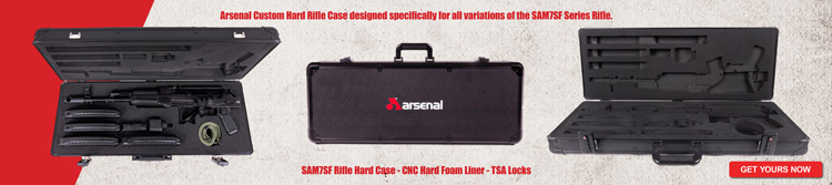 Arsenal, Inc. > Cases > SAS M-7UFK Rifle Hard Case CNC Hard Foam Liner TSA  Locks